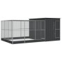 Pajarera con extensión acero plateado 497x303x216 cm | Foro24.es | Tu tienda online para hogar, jardín y más Foro24.es