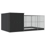 Pajarera con extensión acero plateado 497x303x216 cm | Foro24.es | Tu tienda online para hogar, jardín y más Foro24.es