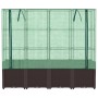 Arriate con cubierta invernadero aspecto ratán 160x40x153 cm by , Pots and planters - Ref: Foro24-4015803, Price: 146,26 €, D...
