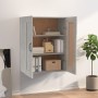 Armario colgante de pared gris hormigón 69,5x32,5x90 cm de vidaXL, Aparadores - Ref: Foro24-812307, Precio: 56,59 €, Descuent...