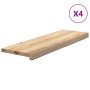 Peldaños escalera 4uds sin tratar 80x30x2cm madera maciza roble | Foro24.es | Tu tienda online para hogar, jardín y más Foro24.es