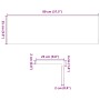 Peldaños escalera 20 uds sin tratar 80x25x2 cm | Foro24.es | Tu tienda online para hogar, jardín y más Foro24.es