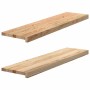 Alféizares de ventana 2 uds madera maciza roble sin tratar | Foro24.es | Tu tienda online para hogar, jardín y más Foro24.es