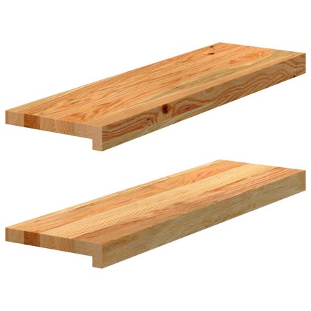 Alféizares de ventana 2 uds madera maciza roble marrón claro | Foro24.es | Tu tienda online para hogar, jardín y más Foro24.es