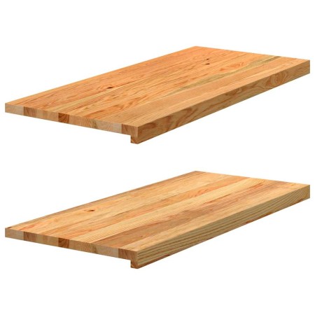 Alféizares de ventana 2 uds madera maciza roble marrón claro | Foro24.es | Tu tienda online para hogar, jardín y más Foro24.es