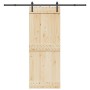 Kit de herrajes para puertas correderas acero negro 213,5 cm | Foro24.es | Tu tienda online para hogar, jardín y más Foro24.es