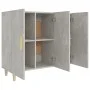 Concrete gray engineered wood sideboard 90x34x80 cm by vidaXL, Sideboards - Ref: Foro24-812496, Price: 79,16 €, Discount: %
