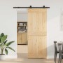 Puerta corredera con herrajes madera maciza de pino 80x210 cm | Foro24.es | Tu tienda online para hogar, jardín y más Foro24.es
