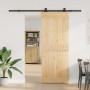 Puerta corredera con herrajes madera maciza de pino 80x210 cm | Foro24.es | Tu tienda online para hogar, jardín y más Foro24.es