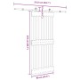 Puerta corredera con herrajes madera maciza de pino 90x210 cm | Foro24.es | Tu tienda online para hogar, jardín y más Foro24.es