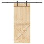 Puerta corredera con herrajes madera maciza de pino 90x210 cm von , Türen - Ref: Foro24-3332757, Preis: 206,09 €, Rabatt: %