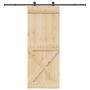 Puerta corredera con herrajes madera maciza de pino 90x210 cm | Foro24.es | Tu tienda online para hogar, jardín y más Foro24.es