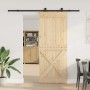 Puerta corredera con herrajes madera maciza de pino 90x210 cm | Foro24.es | Tu tienda online para hogar, jardín y más Foro24.es