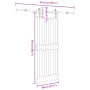 Puerta corredera con herrajes madera maciza de pino 80x210 cm | Foro24.es | Tu tienda online para hogar, jardín y más Foro24.es