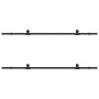 Kit de herrajes para puertas correderas acero negro 213,5 cm | Foro24.es | Tu tienda online para hogar, jardín y más Foro24.es