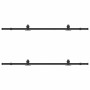Kit de herrajes para puertas correderas acero negro 200 cm | Foro24.es | Tu tienda online para hogar, jardín y más Foro24.es
