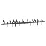 Kit de herrajes para puertas correderas acero negro 305 cm | Foro24.es | Tu tienda online para hogar, jardín y más Foro24.es