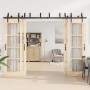 Kit de herrajes para puertas correderas acero negro 305 cm | Foro24.es | Tu tienda online para hogar, jardín y más Foro24.es