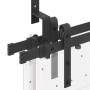 Kit de herrajes para puertas correderas acero negro 305 cm | Foro24.es | Tu tienda online para hogar, jardín y más Foro24.es