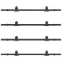 Kit de herrajes para puertas correderas acero negro 305 cm | Foro24.es | Tu tienda online para hogar, jardín y más Foro24.es