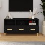Schwarzer TV-Schrank aus Sperrholz, 102 x 36 x 50 cm von vidaXL, TV-Möbel - Ref: Foro24-812601, Preis: 74,98 €, Rabatt: %