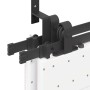 Kit de herrajes para puertas correderas acero negro 305 cm | Foro24.es | Tu tienda online para hogar, jardín y más Foro24.es