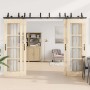 Kit de herrajes para puertas correderas acero negro 305 cm | Foro24.es | Tu tienda online para hogar, jardín y más Foro24.es