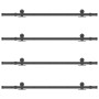 Kit de herrajes para puertas correderas acero negro 305 cm | Foro24.es | Tu tienda online para hogar, jardín y más Foro24.es