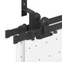 Kit de herrajes para puertas correderas acero negro 305 cm | Foro24.es | Tu tienda online para hogar, jardín y más Foro24.es