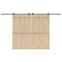 Kit de herrajes para puertas correderas acero negro 366 cm | Foro24.es | Tu tienda online para hogar, jardín y más Foro24.es
