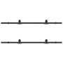 Kit de herrajes para puertas correderas acero negro 366 cm | Foro24.es | Tu tienda online para hogar, jardín y más Foro24.es