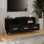 Mueble de TV madera contrachapada negro 102x36x50 cm de vidaXL, Muebles TV - Ref: Foro24-812601, Precio: 73,96 €, Descuento: %