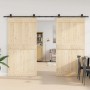 Kit de herrajes para puertas correderas acero negro 305 cm | Foro24.es | Tu tienda online para hogar, jardín y más Foro24.es