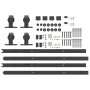 Kit de herrajes para puertas correderas acero negro 305 cm | Foro24.es | Tu tienda online para hogar, jardín y más Foro24.es