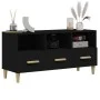 Mueble de TV madera contrachapada negro 102x36x50 cm de vidaXL, Muebles TV - Ref: Foro24-812601, Precio: 73,96 €, Descuento: %