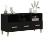 Schwarzer TV-Schrank aus Sperrholz, 102 x 36 x 50 cm von vidaXL, TV-Möbel - Ref: Foro24-812601, Preis: 74,98 €, Rabatt: %