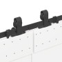 Kit de herrajes para puertas correderas acero negro 305 cm | Foro24.es | Tu tienda online para hogar, jardín y más Foro24.es
