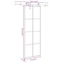Puerta corredera con set herrajes vidrio ESG aluminio 76x205 cm | Foro24.es | Tu tienda online para hogar, jardín y más Foro24.es