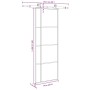 Puerta corredera con set herrajes vidrio ESG aluminio 76x205 cm | Foro24.es | Tu tienda online para hogar, jardín y más Foro24.es