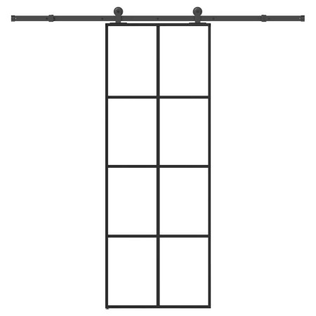 Puerta corredera con set herrajes vidrio ESG aluminio 76x205 cm | Foro24.es | Tu tienda online para hogar, jardín y más Foro24.es
