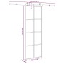 Puerta corredera con set herrajes vidrio ESG aluminio 76x205 cm | Foro24.es | Tu tienda online para hogar, jardín y más Foro24.es