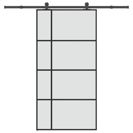 Puerta corredera set herrajes vidrio ESG aluminio 102,5x205 cm | Foro24.es | Tu tienda online para hogar, jardín y más Foro24.es