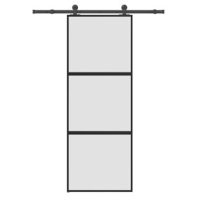 Puerta corredera set herrajes vidrio templado