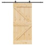 Puerta corredera con herrajes madera maciza de pino 80x210 cm | Foro24.es | Tu tienda online para hogar, jardín y más Foro24.es