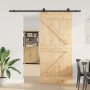 Puerta corredera con herrajes madera maciza de pino 100x210 cm von , Türen - Ref: Foro24-3332627, Preis: 220,20 €, Rabatt: %