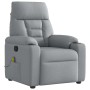 Sillón reclinable de masaje de tela gris claro | Foro24.es | Tu tienda online para hogar, jardín y más Foro24.es