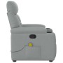 Sillón reclinable de masaje de tela gris claro | Foro24.es | Tu tienda online para hogar, jardín y más Foro24.es