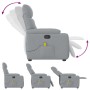 Sillón reclinable de masaje de tela gris claro | Foro24.es | Tu tienda online para hogar, jardín y más Foro24.es