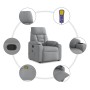 Sillón reclinable de masaje de tela gris claro | Foro24.es | Tu tienda online para hogar, jardín y más Foro24.es