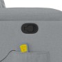 Sillón reclinable de masaje de tela gris claro | Foro24.es | Tu tienda online para hogar, jardín y más Foro24.es